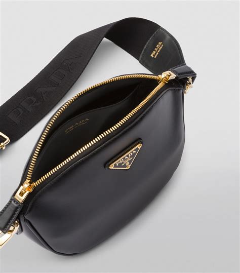 prada mini leather shoulder bag